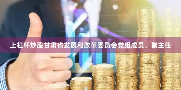 上杠杆炒股甘肃省发展和改革委员会党组成员、副主任
